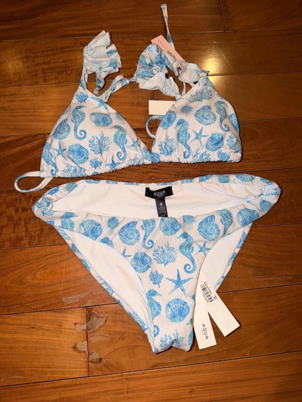 Aqua Swim NWT Blue Sea Life Bikini Set